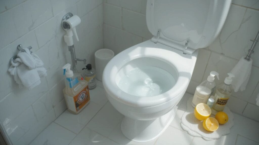 como tirar mancha do vaso sanitário
