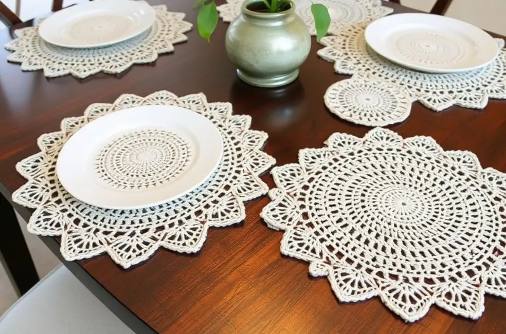 Acessórios de Mesa em Crochê: Praticidade e Estilo