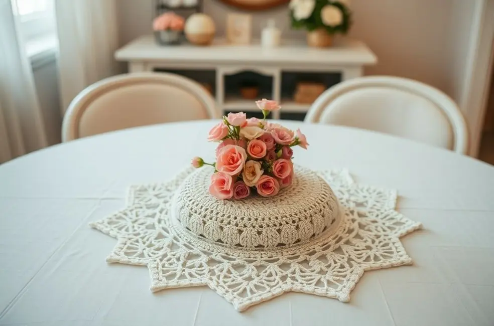 Centros de Mesa de Crochê: Um Toque de Carinho
