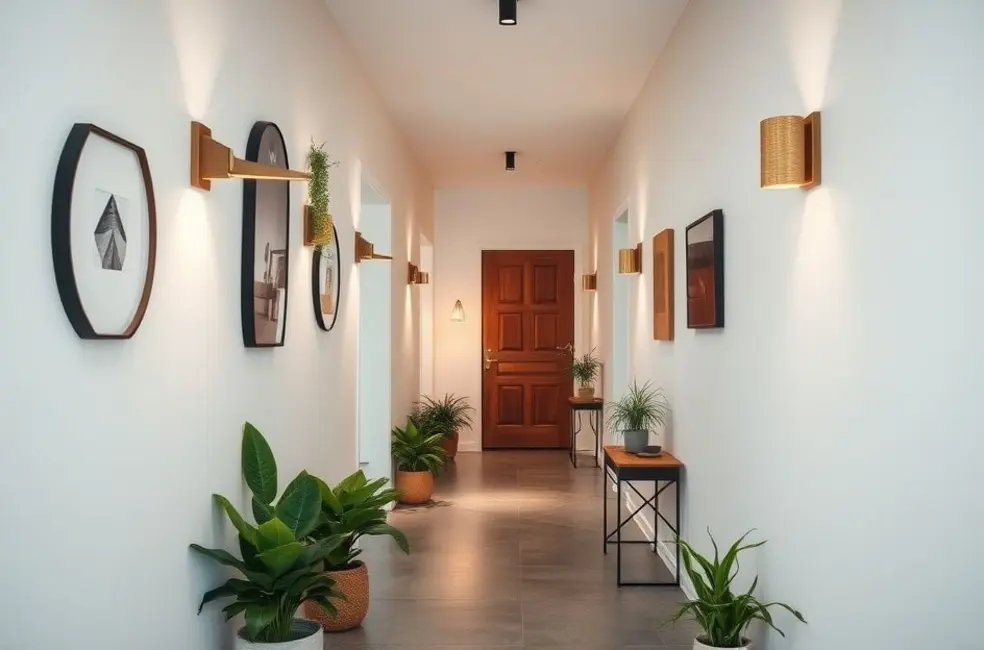 Inspiração Prática: Exemplos de Corredores Minimalistas e Sustentáveis