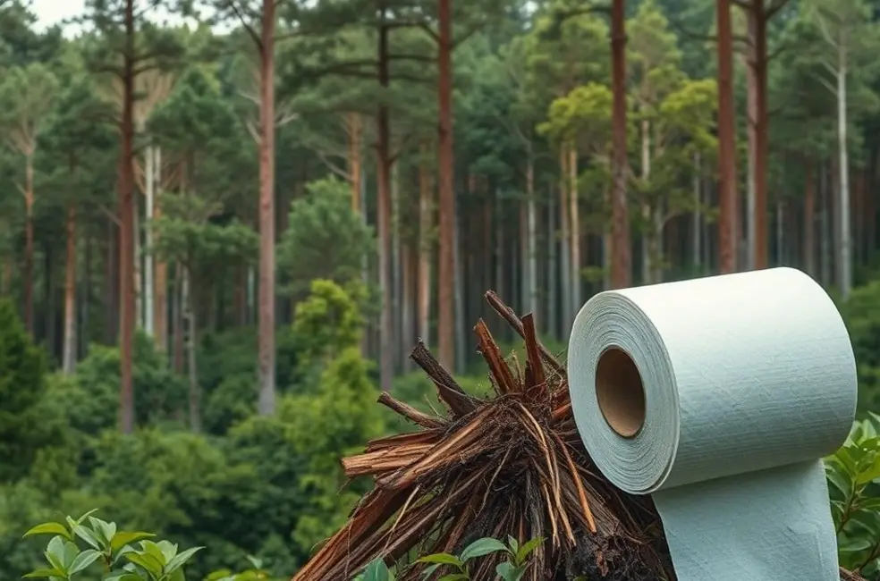 Como o Papel Higiênico Convencional Afeta o Meio Ambiente