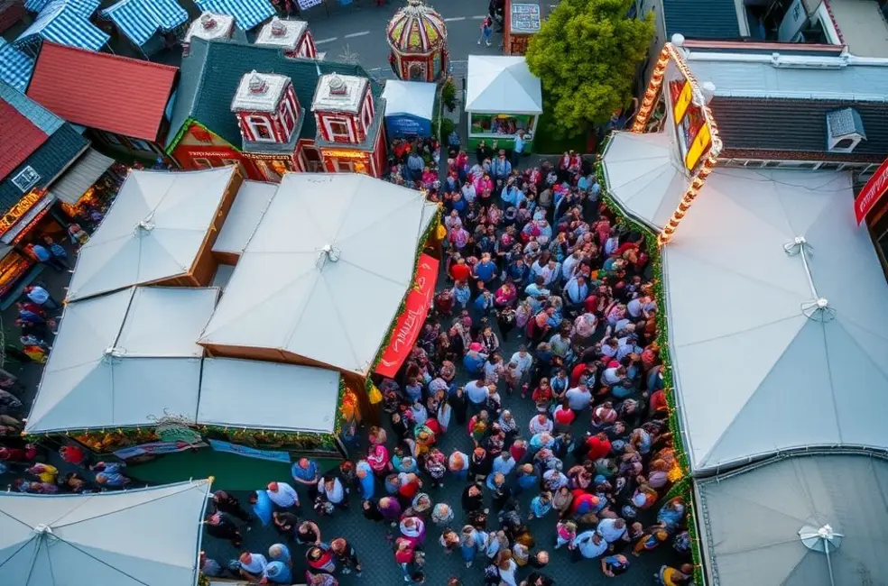 Vista do Camarote Spaten na Oktoberfest